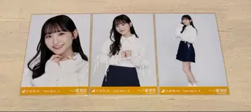 노기자카46 브로마이드 이치노세 미쿠 화이트 셔츠 3종 컴프