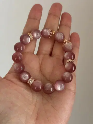 핑크 운모 팔찌