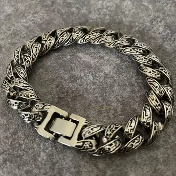 멕시칸 주얼리 실버 빈티지 팔찌 체인 스테인리스