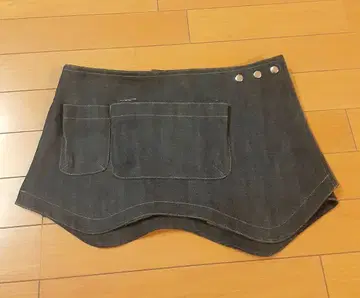 데님 랩 스커트