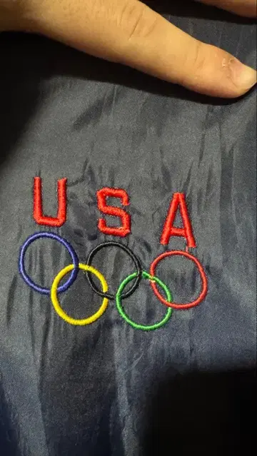 USA 올림픽 자수 나일론 자켓