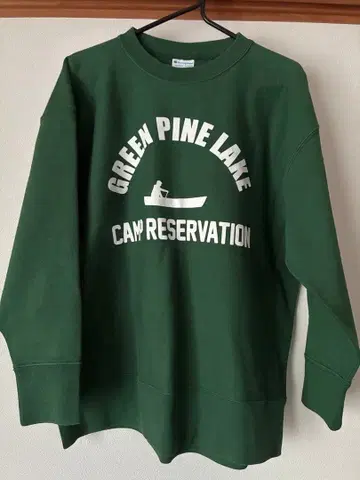 Champion Reverse Weave 맨투맨 M 그린 GREEN
