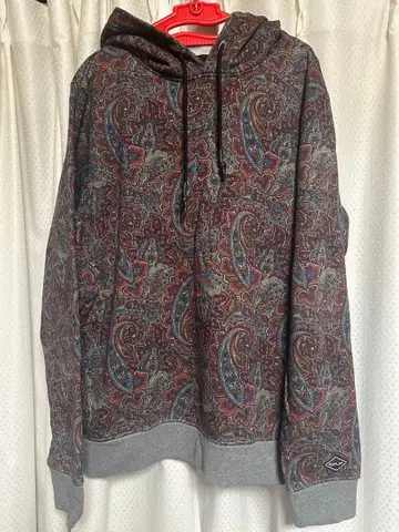 REPLAY 페이즐리 무늬 후드 부착 후드티