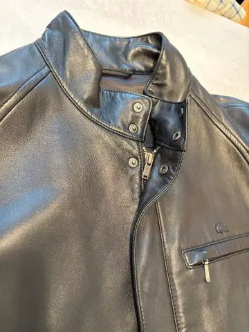 라코스테 가죽 자켓 라무 가죽 싱글 라이더 가을