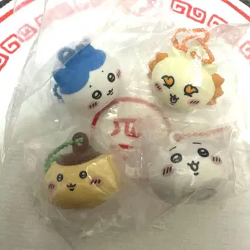 [ 미사용 새상품 ] 치이카와 (먼작귀) 립 캡 마스코트 4세트