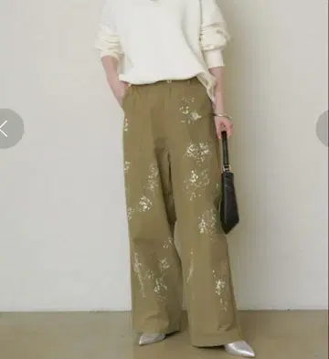 라운지 드레스 페인트 팬츠