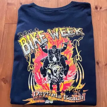 USA 바이커 할리 롱티 긴팔 네이비 XL