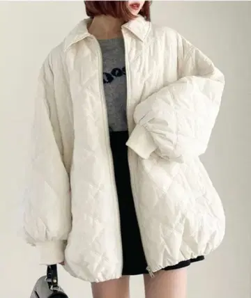 Heather 퀼팅 블루종