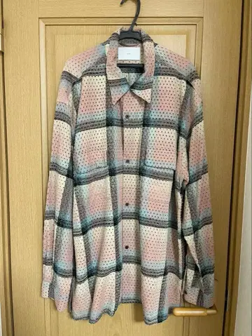 [ Eve 착용 ] sugarhill 펀칭 체크 셔츠