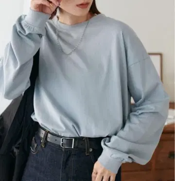 보더 T셔츠 긴팔