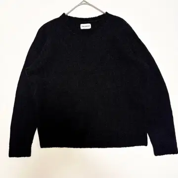 ENCIRCLE 카멜 울 니트 스웨터 블랙