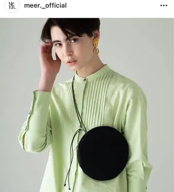 [ 레어 ] meer. 메아 나일론 숄더백 사코슈 서클