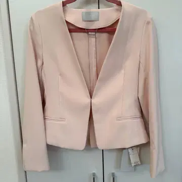 셀포드 핑크 노카라 자켓