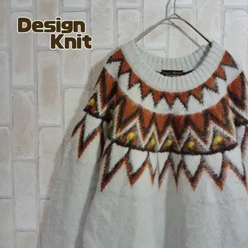 니트 스웨터 긴팔 알파카 양모