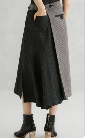 UNITED TOKYO 유나이티드 도쿄 백 턱 아지메 스커트