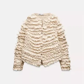 ZARA 텍스처 니트 가디건