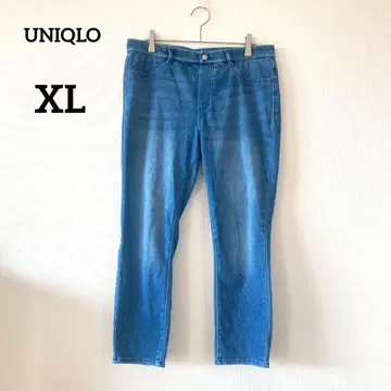 유니클로 레깅스 팬츠 블루 XL 울트라 스트레치 허리밴딩 041