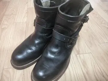 CHIPPEWA 8E 화이트 택 블랙 엔지니어 부츠