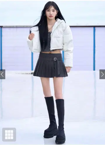 GLR 스트레치 플랫 통굽 롱 부츠 gd1586