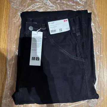 유니클로 U 와이드 핏 컬러 진 허리 29