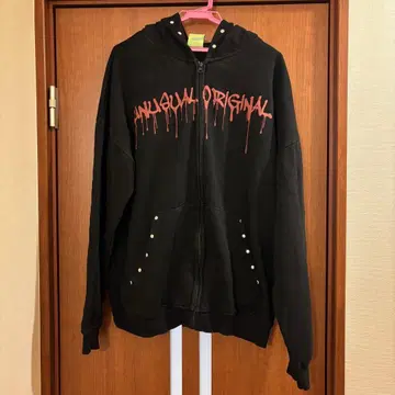 UNUSUAL ORIGINAL 블랙 후드티 사이즈 XL