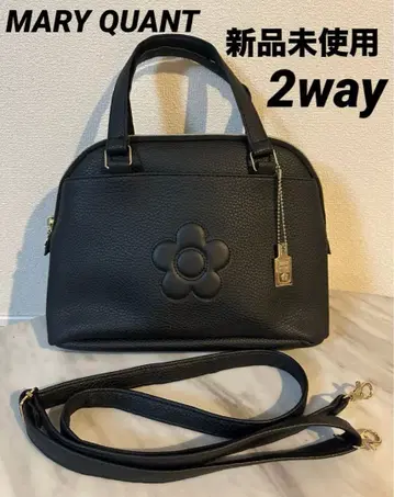 미사용 새상품 MARY QUANT 2way 숄더백 블랙