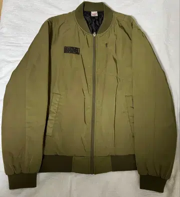 블루종 L 마블 MARVEL 아우터 카키 바시티 자켓