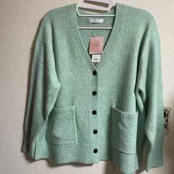 글로벌 워크 퍼지 허그 미 가디건 그린 레귤러 기장