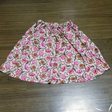 레트로 꽃무늬 스커트