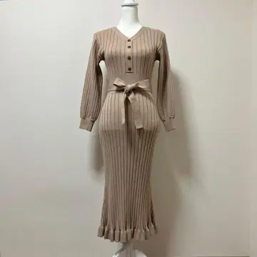 토코 클로젯 니트 원피스 니트 원피스 브라운 가을 겨울