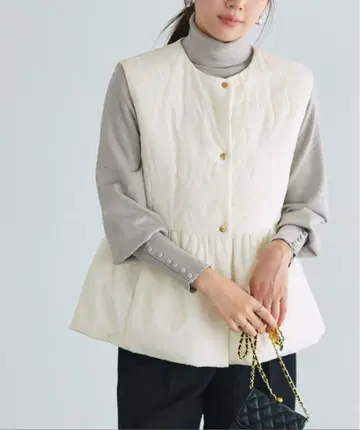 Pierrot 충전솜 베스트 페플럼