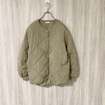 ITEMS URBANRESEARCH 충전솜 퀼팅 노카라 자켓