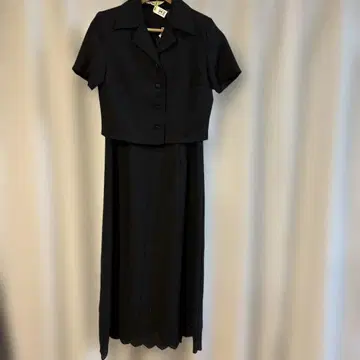 블랙 포멀 원피스 M