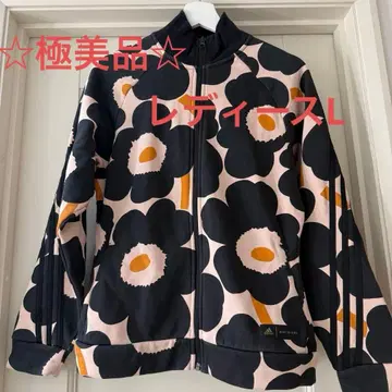 아디다스 마리메꼬 콜라보 자켓 우니코 핑크 베이지 사이즈 L