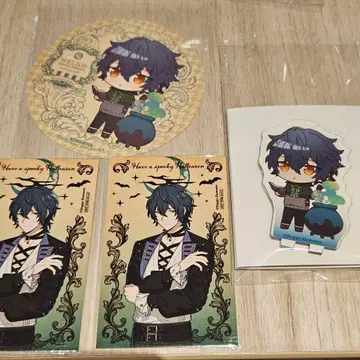 엘리오스 애니메이트 카페 그레이 아크릴 스탠드 혜택 카드