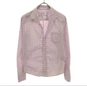 프랭크 & 아일린 체크 무늬 긴팔 셔츠