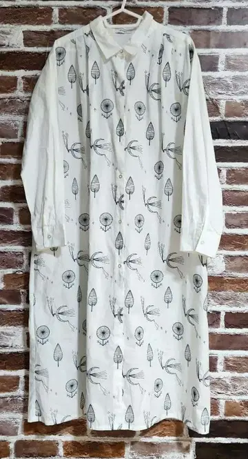 그라니프 자수 버드캐링스타즈 셔츠 원피스