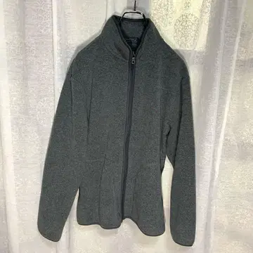 그레이 플리스 자켓 집업