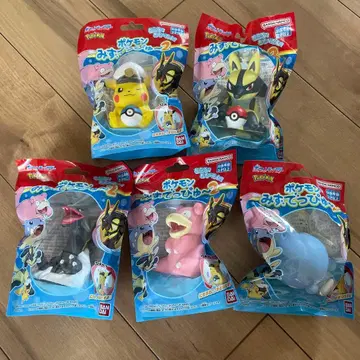 미개봉 새상품 포켓몬 물대포 2 전5종 컴플리트 세트 목욕탕 놀이