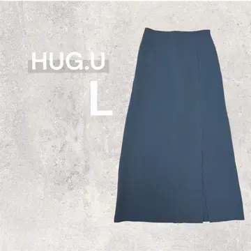 HUGU 하그유 플레어 스커트 롱 슬릿 L 빅 사이즈 슬릿