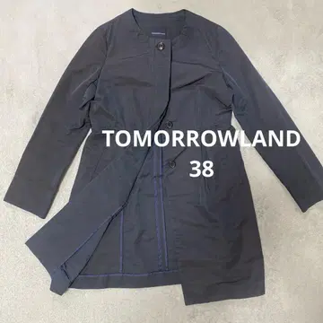 [새상품급] TOMORROWLAND 노카라 코트 다크 네이비 38