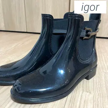 [ 새상품급 ] igor 이고르 36 레인 신발 사이드 고어 블랙