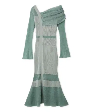 snidel 시어 블로킹 원숄 원피스