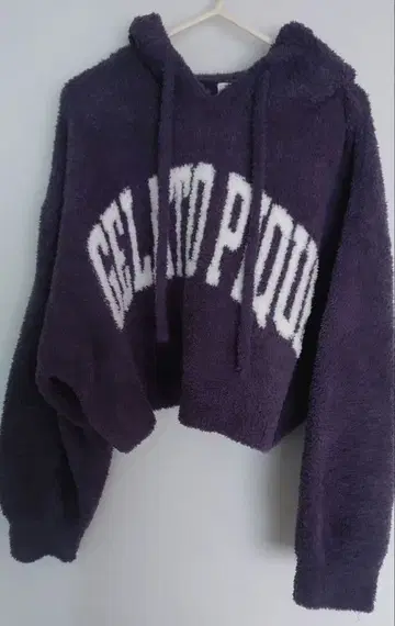 GELATO PIQUE 크롭 후디 풀오버 후드티