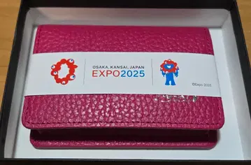 미야쿠미야쿠 박스형 동전 지갑 핫핑크 오사카 만박 Expo2025