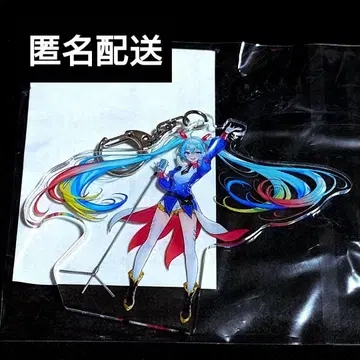 건담 x 하츠네 미쿠 아크릴 참 키링 BANDAI
