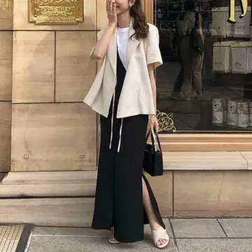 Eaphi 원 숄더 점퍼 스커트