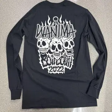WANIMA BOILDOWN 2022 긴팔 T셔츠 롱티 해골 스컬