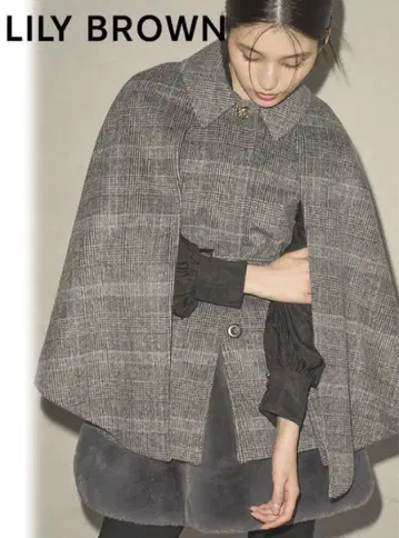 미사용 새상품 릴리 브라운 판초 코트