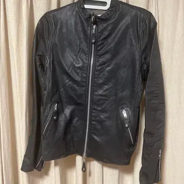 AWESOMELEATHER 블랙 가죽 자켓